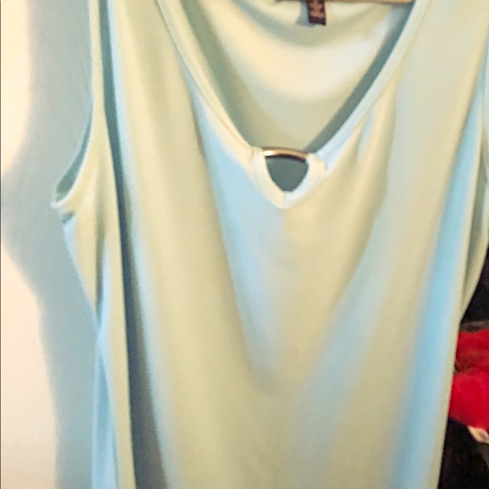 Mint Green Cut Out Top